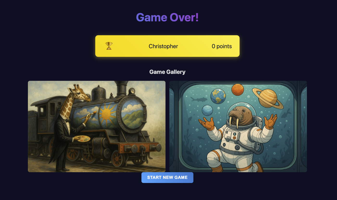 Episode 17 - I build an AI-generated AI-generated art prompt guessing game