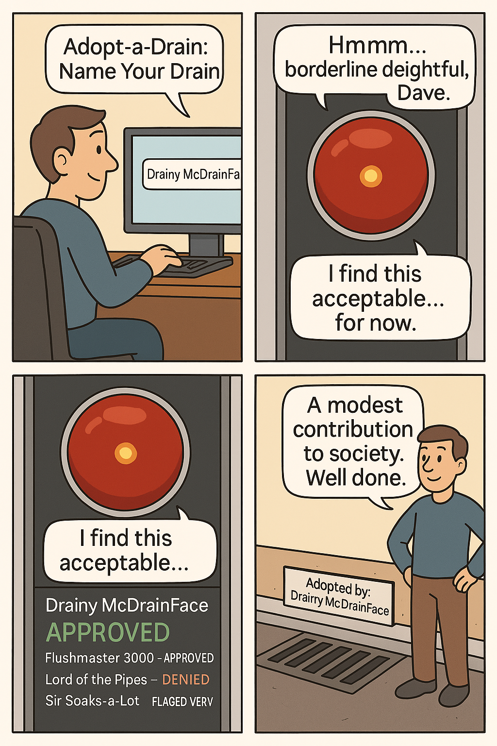 Episode 7 - Dear HAL, is This Drain Name Something I can say to my Mom?